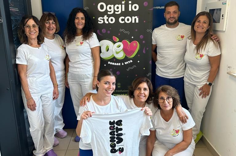 Donazione del sangue, la Asl rilancia la campagna con una maglietta