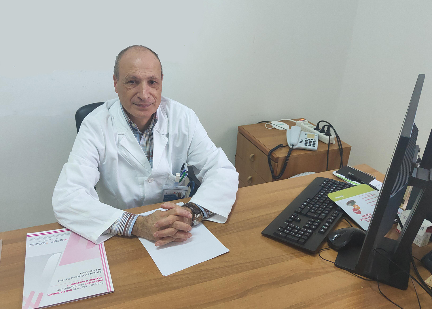 Il dottor Antonello Cossu, nuovo primario del reparto di Medicina dell'ospedale di Lanusei.