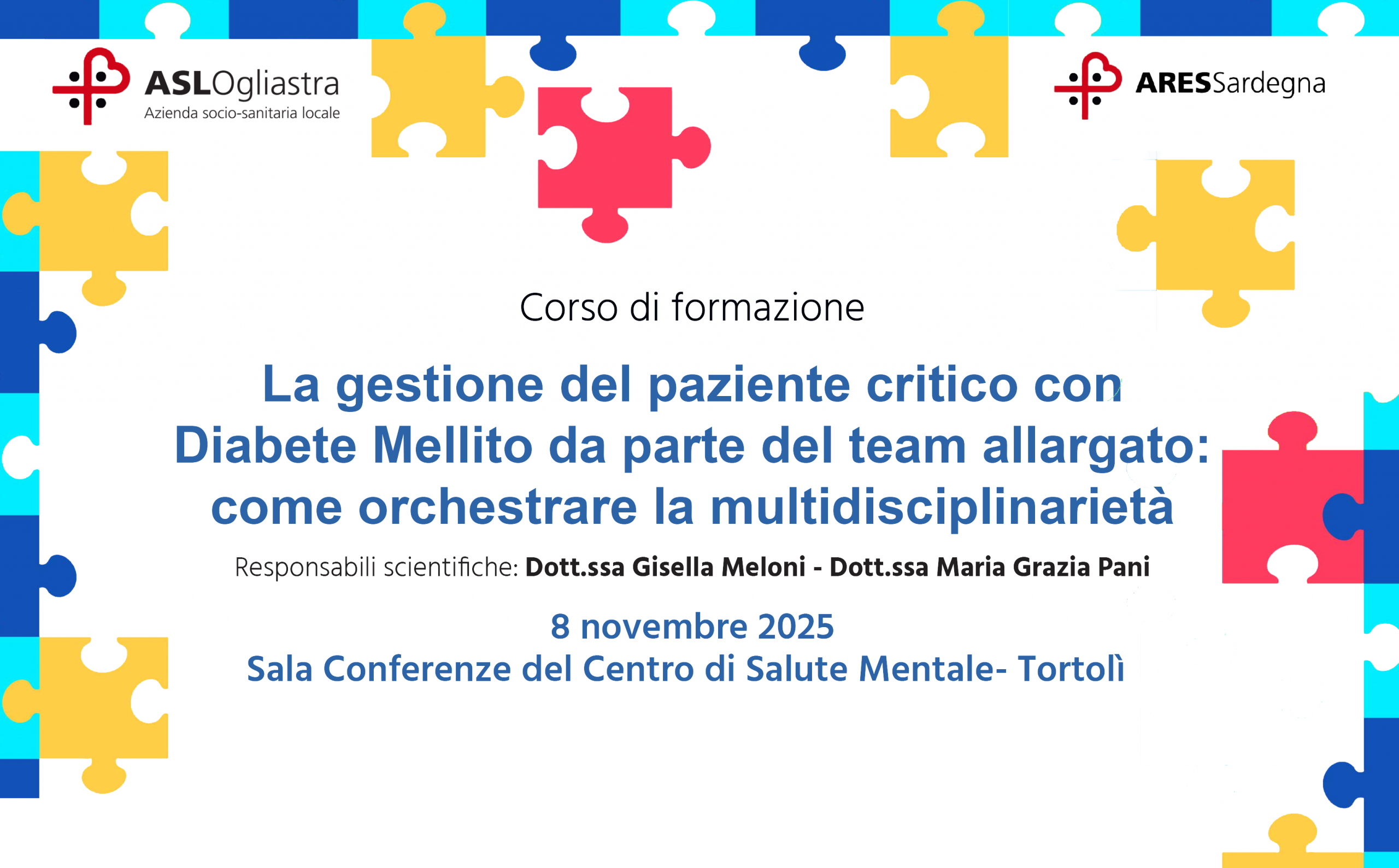 Corso di formazione sulla gestione dei pazienti con diabete mellito